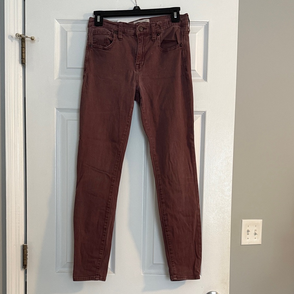 Madewell high rise mauve jeans